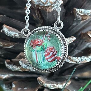 925 Sterling Christmas adorable necklace